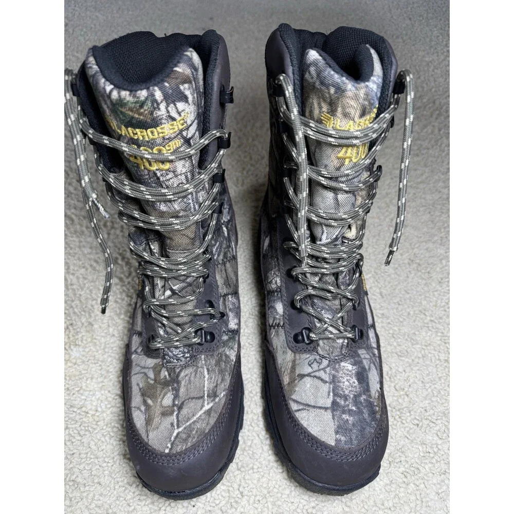 LaCrosse Men’s Silencer 8″ Realtree 400g Thinsulate Waterproof Hunting Boots 10